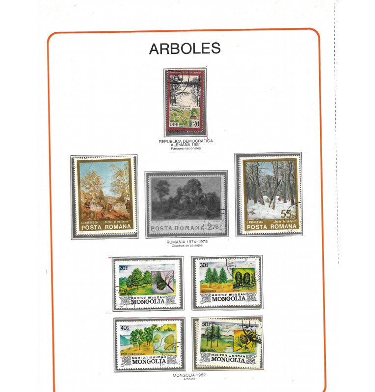 Libro de Estampilla del mundo. Gran enciclopedia de la filatelia